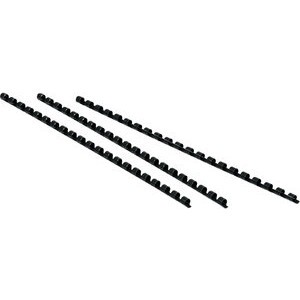 Binderücken, Kunststoff, 21 Ringe - US-Teilung, A4, Ø: 10 mm, schwarz