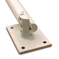 Kipp-Pfosten, zum Aufdübeln, schwarz-gelb.