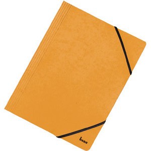 Einschlagmappe Vario, Karton, 425 g/m², 3 Klappen, A4, gelb