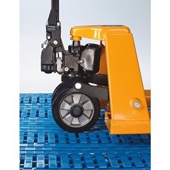 Kunststoff-Bodenrost, Polyethylen, LxB 1200 x 600 mm, VE 5 Stück, schwarz.