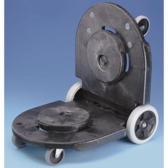 BRUTE® Transportroller/ Fahrgestell, Tandem-Fahrgestell, 4 Lenkrollen, 2 große Bockrollen.