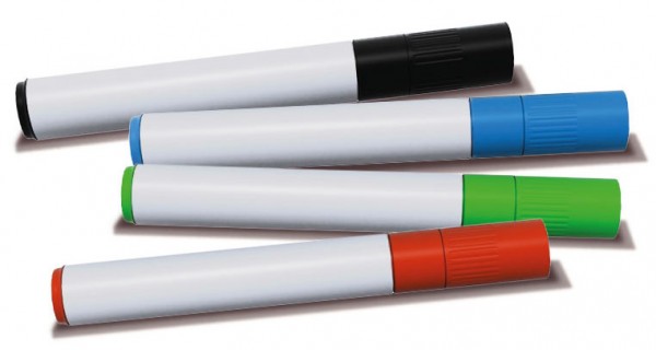 Flipchart Markers löschbar (4 verschiedene Farben)