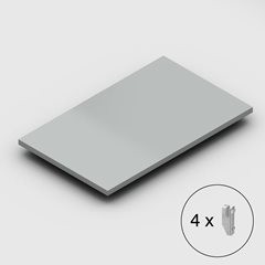 Fachboden für Lager-Steckregal, Breite 1300 mm, verzinkt, Tiefe 800 mm.