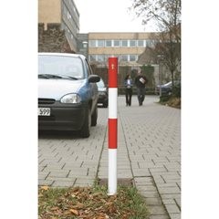 Sperrpfosten, Ø 76 mm, 1 Kettenöse links.