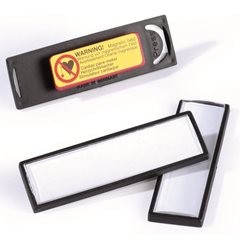 CLIP CARD mit Magnet, HxB 17 x 67 mm, schwarz, VE 25 Stk.
