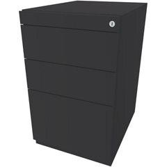 Standcontainer Note™, mit 2 Universalschubladen, 1 Hängeregistratur, ohne Top, Tiefe 565 mm, anthraz