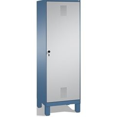 EVOLO Garderobenschrank, Tür über 2 Abteile, mit Füßen, 2 Abteile, 1 Tür, Abteil