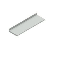 Fachboden für Aktenschraubregal, lichtgrau RAL 7035, beschichtet, Breite x Tiefe