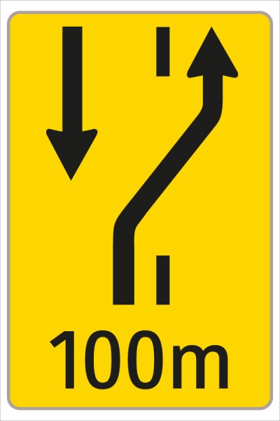 §53/16c Fahrstreifenanzeiger gelb schwarz W2