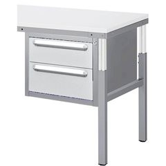 Schubladen-Hängeblock, für Arbeitsplatzsystem, Schubladen 1 x 150, 1 x 180 mm.