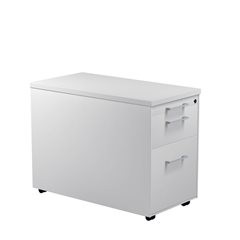 Schubladencontainer auf Rollen, HxT 579 x 800 mm, 1 Materialschub, 1 Hängeregistratur, lichtgrau / l