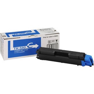 Toner, TK-580C, original, cyan, 2.800S.