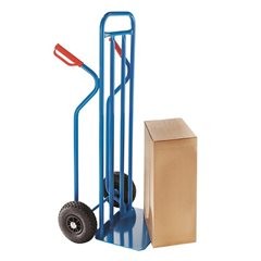 Sackkarre aus Stahl, Modell XXL, extragroße Schaufel, Luftbereifung.