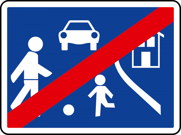 §53/9d Ende der Wohnstraße URP I Scotchlite Typ1 | Umrandungsprofil I