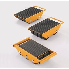 Transportroller mit Nylonrollen, nicht verbindbar, Tragfähigkeit 3000 kg.