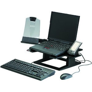 Laptopständer LX500, 33x33x10,2-15,2cm, sw