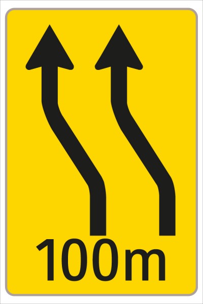§53/16c Fahrstreifenanzeiger gelb schwarz F10