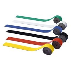 Magnetstreifen, LxB 500 x 20 mm, VE 18 Stk, gelb.