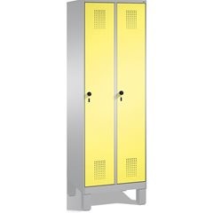 EVOLO Aufbewahrungsschrank, mit Füßen, 2 Abteile, Abteilbreite 300 mm, mit 8 Fac