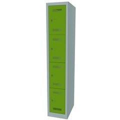 MonoBloc™ Schließfachschrank, 4 Fächer je Abteil, Breite 322 mm, 1 Abteil, 4 Fäc