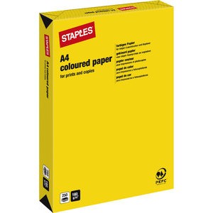Multifunktionspapier, A4, 160g/m², yellow / kanariengelb, intensiv