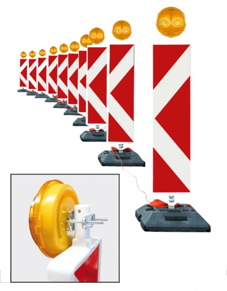 Zehnfach-Lichtwarnanlage Multi-Light Cascade