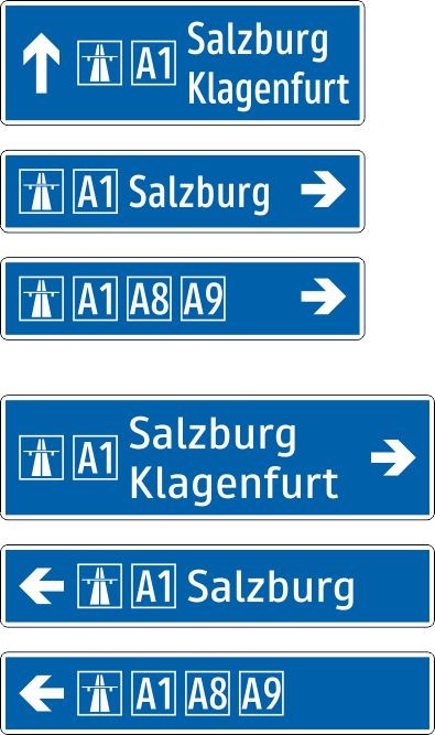 §53/14b Wegweiser| zweizeilig Alform Ausführung