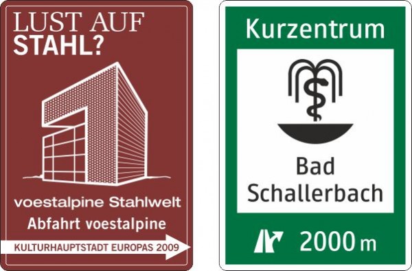 Ankündigung von kulturell bedeutenden Sehenswürdigkeiten/ touristischen Zielen | Alform Ausführung