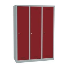 MonoBloc™ Garderobenschrank, Abteilbreite 348 mm, einstöckig, 3 Abteile, Gesamtb