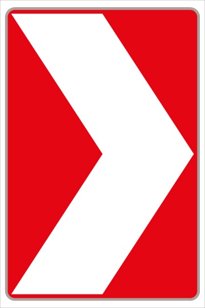 Leitwinkel rot/weiß