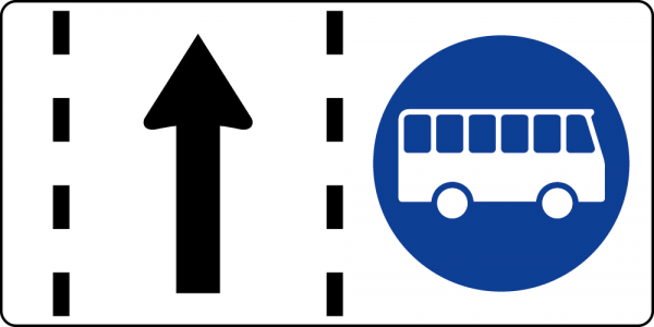 §53/25 Fahrstreifen für Omnibusse URP I Scotchlite Typ1 | Umrandungsprofil I