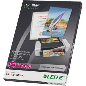 Laminiertasche iLAM UDT, A3, 0,125 mm, farblos, glänzend
