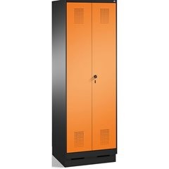 EVOLO Wäsche- / Garderobenschrank, 4 Fachböden, Kleiderstange, Abteile 2 x 300 m