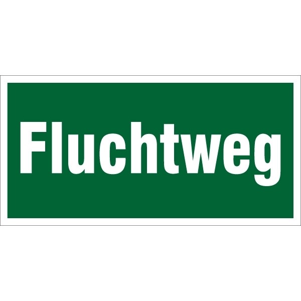 Fluchtwegschild 200x100/1.5mm