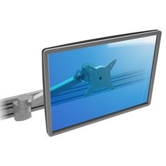 Monitorarm VIEWLITE PLUS, für Schienensystem, silber / weiß.