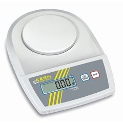 Laborwaage, 2-Tasten-Bedienung, Wägebereich bis 200 g, Ablesbarkeit 0,01 g, Wägeplatte 105 mm.