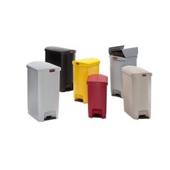 Tretabfallsammler SLIM JIM®, Volumen 50 l, BxHxT 343 x 720 x 528 mm, beige.