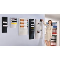Sortiertafel, 1 x 6 Fächer, HxBxT 505 x 311 x 79 mm, schwarz.