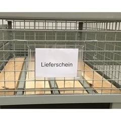 Dokumententaschen mit Drahtbügel, ohne Regenschutzklappe, für Format DIN A5, VE 100 Stk.
