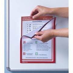 Magnetische Infotasche, DIN A3, BxH 312 x 435 mm, Rahmen silber, VE 30 Stk.
