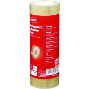 Klebeband, PP, selbstklebend, 19 mm x 33 m, farblos, transparent