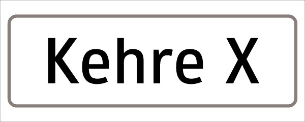 Kennz. Kennz. v. Kehren.Pässen u. Tunnel 470x310/2 einzeilig