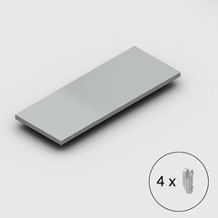 Fachboden für Lager-Steckregal, Breite 1300 mm, verzinkt, Tiefe 500 mm.