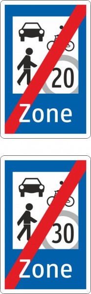 §53/9f Ende einer Begegnungszone | Alrond Verkehrszeichen