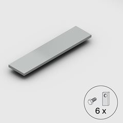 Stahlfachboden, Traglast 125 kg, verzinkt, BxT 1300 x 300 mm.