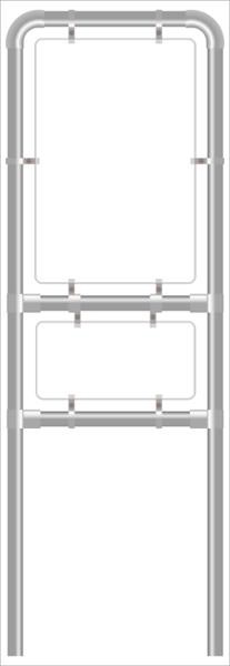 Rohrrahmen Z1. 1000x2000 mm