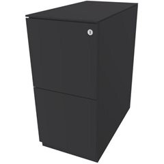 Rollcontainer Note™, mit 2 Hängeregistraturen, HxB 652 x 300 mm, mit Top, pink.