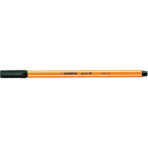 Fineliner point 88®, mit Kappe, 0,4 mm, Schreibf.: schwarz