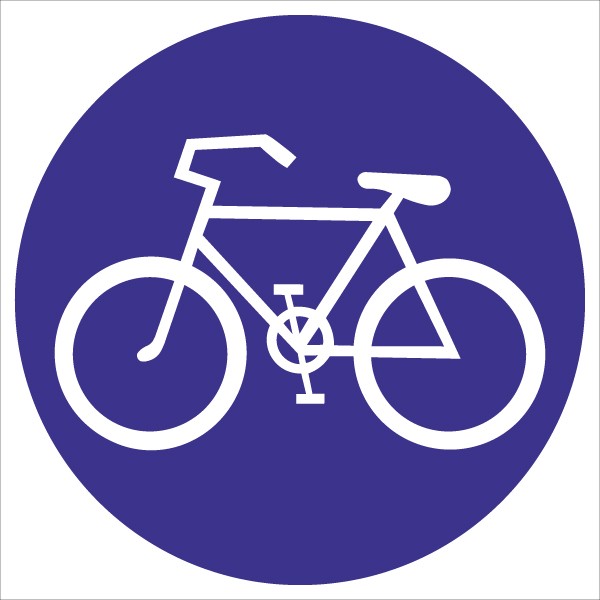 §52/16 Radweg | flaches Verkehrszeichen