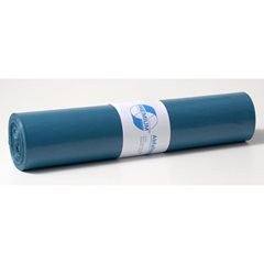 Abfallsäcke, LDPE, 120 l, 40 µm, LxB 1000 x 800 mm, VE 250 Stk, blau.